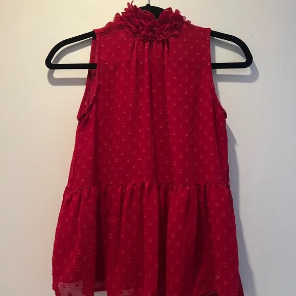 Zara Red Floral Top - Picture 1 of 4